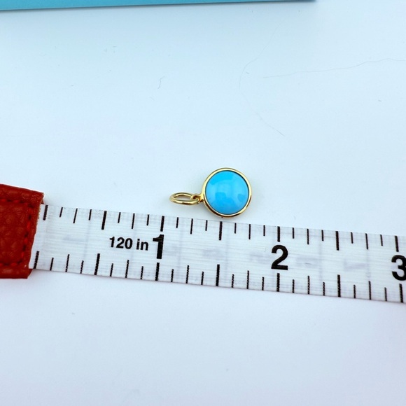 RARE Tiffany & Co. 18k turquoise Dot Charm by Paloma Picasso - Picture 6 of 9